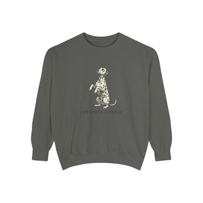 I Deserve A Treat - Comfort Colors 1566 Crewneck Sweatshirt