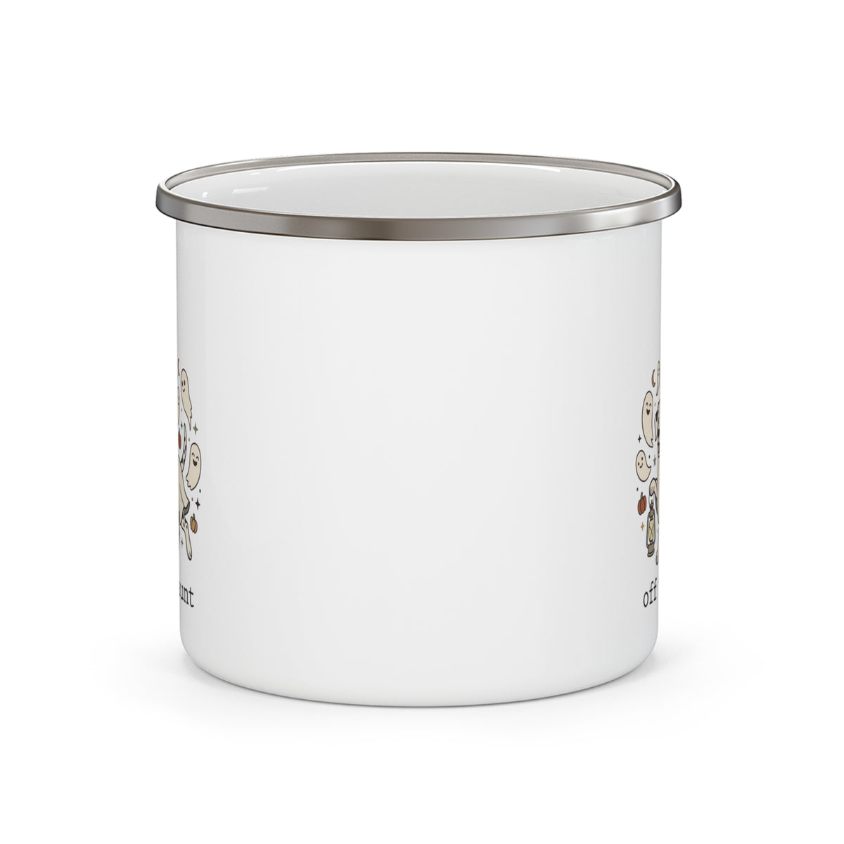 Off To Haunt-  Enamel Mug 12oz