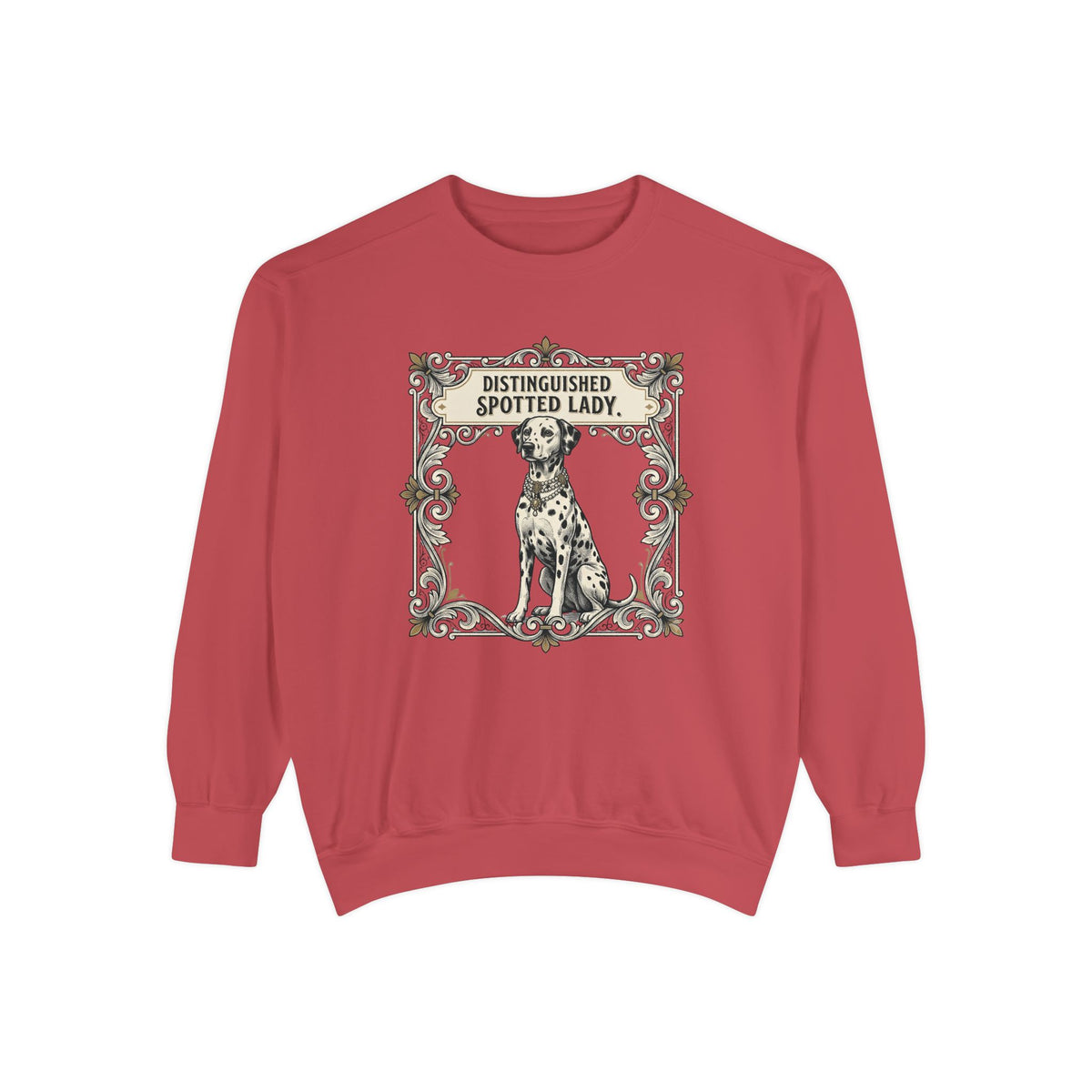 Distinguished Spotted Lady - Comfort Colors 1566 Crewneck Sweatshirt