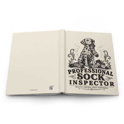 Professional Sock Inspector - Hardcover Journal - Ivory