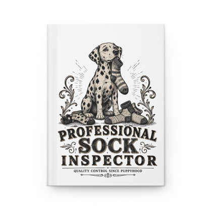 Professional Sock Inspector - Hardcover Journal - White
