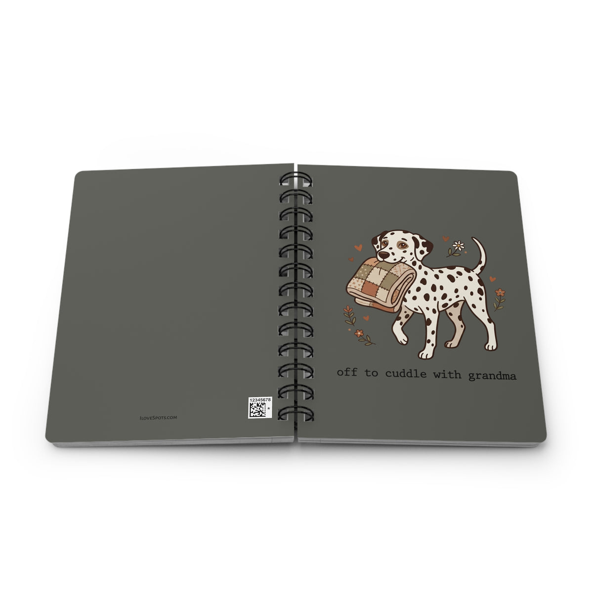 Off To Cuddle Grandma - Spiral Journal - Pepper