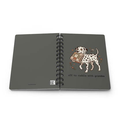 Off To Cuddle Grandma - Spiral Journal - Pepper