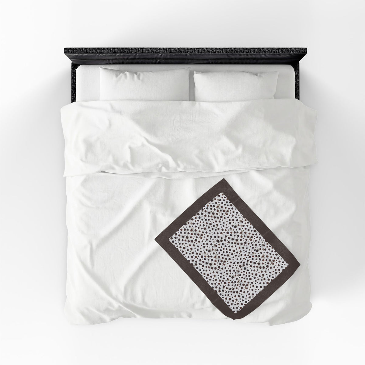 Dalmatian Liver Brown Spots Velveteen Plush Blanket