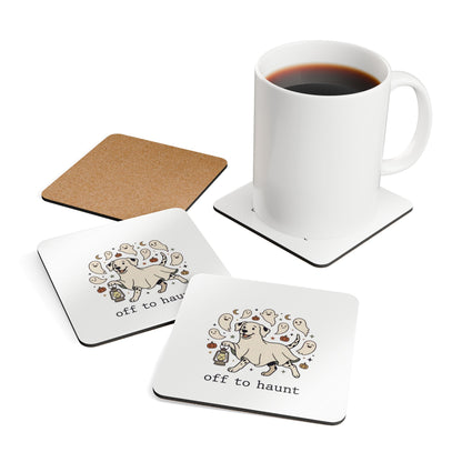 Off To Haunt - Corkwood Coaster Set