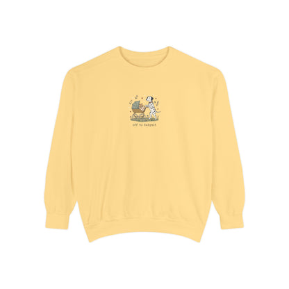 Off To Babysit - Comfort Colors 1566 Crewneck Sweatshirt