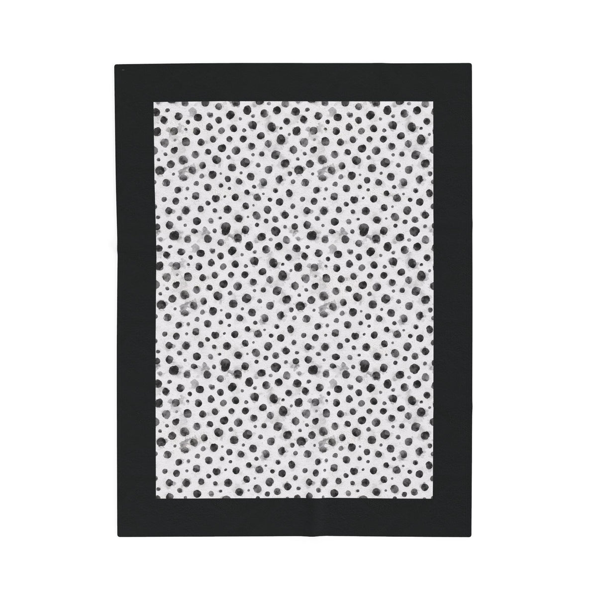 Dalmatian Black Spots Velveteen Plush Blanket