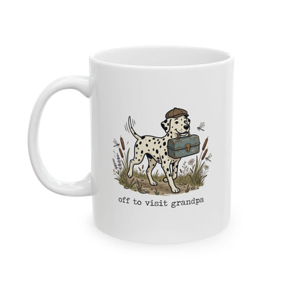 Off To Visit Grandpa -  Ceramic Mug 11oz