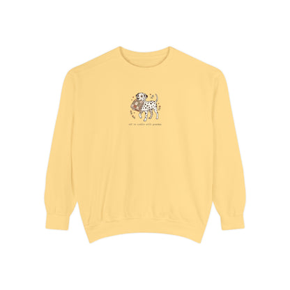 Off To Cuddle With Grandma - Comfort Colors 1566 Crewneck Sweatshirt