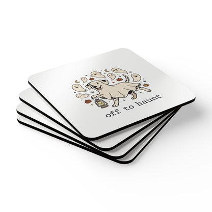 Off To Haunt - Corkwood Coaster Set