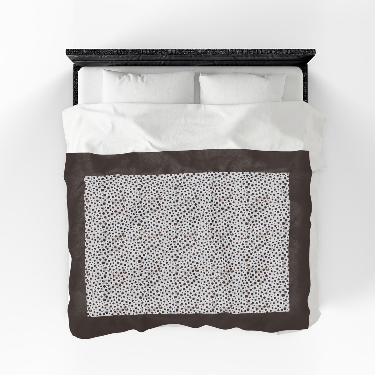 Dalmatian Liver Brown Spots Velveteen Plush Blanket