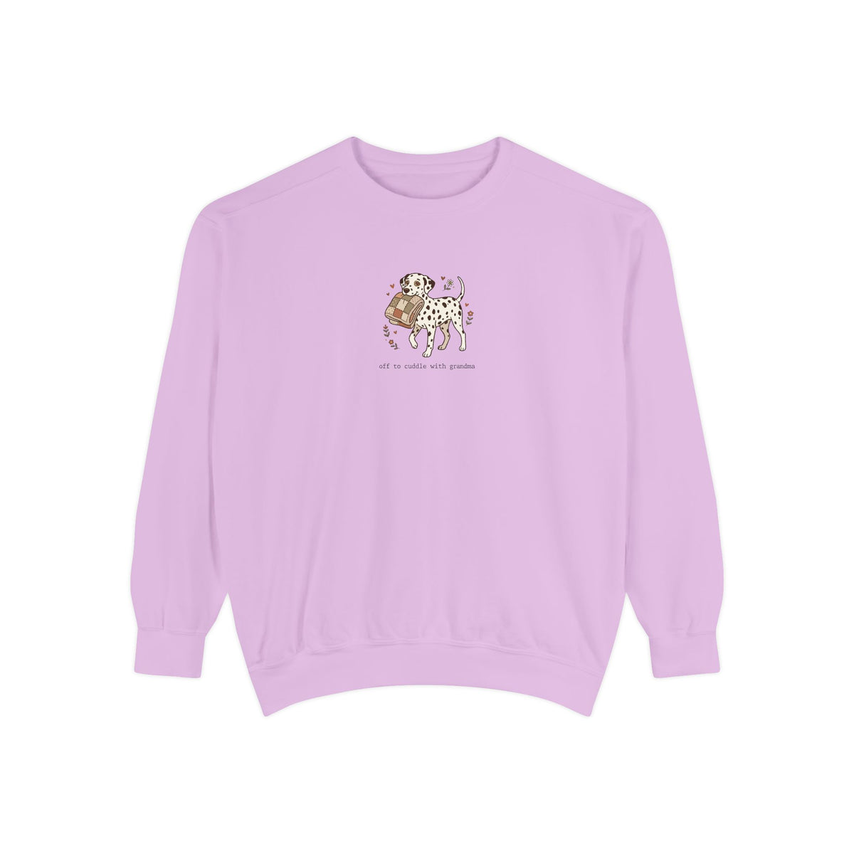 Off To Cuddle With Grandma - Comfort Colors 1566 Crewneck Sweatshirt