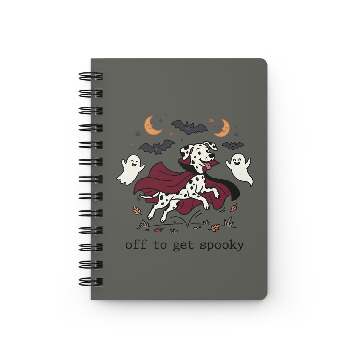Off To Get Spooky - Spiral Journal - Pepper