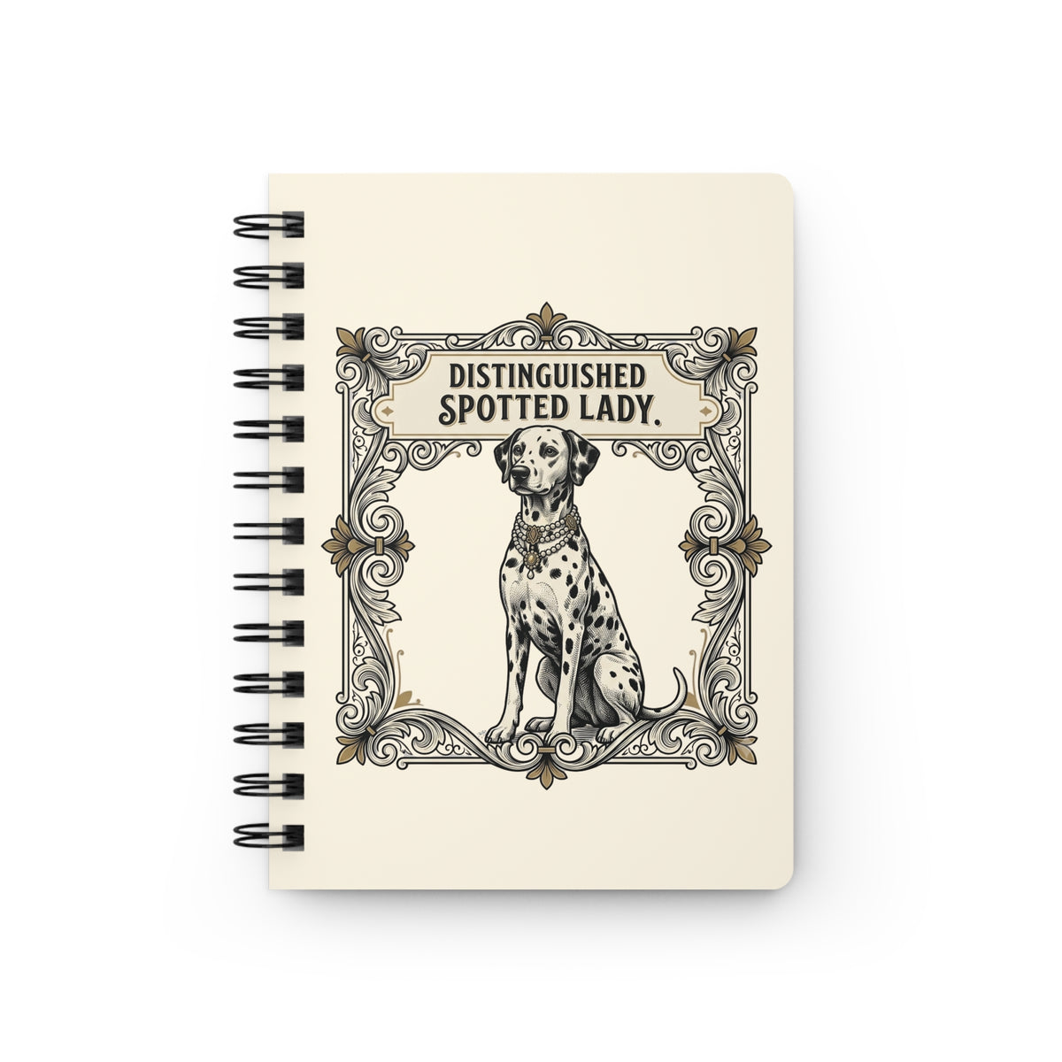 Distinguished Spotted Lady - Spiral Journal - Ivory