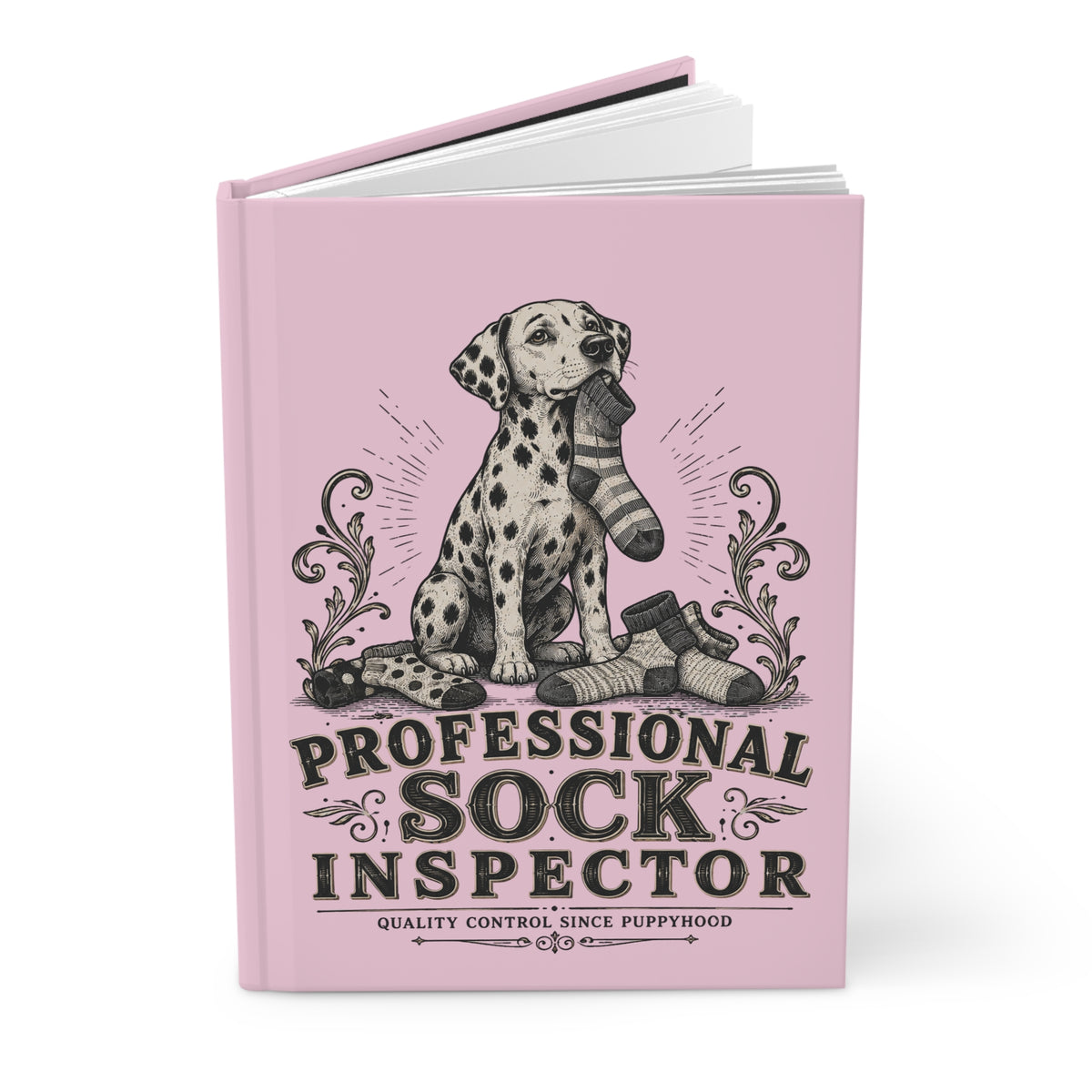 Professional Sock Inspector - Hardcover Journal - Blossom