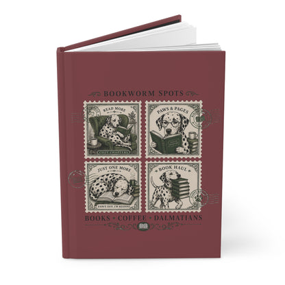 Bookworm Spots - Hardcover Journal - Chili