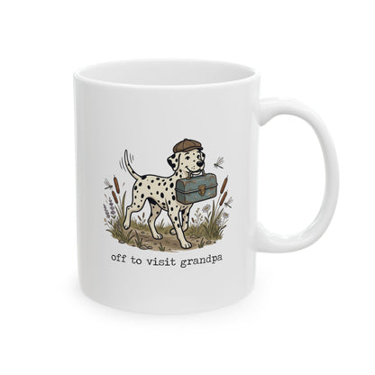 Off To Visit Grandpa -  Ceramic Mug 11oz