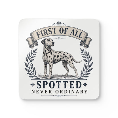 First of All Spotted Never Ordinary - Corkwood Coaster Set