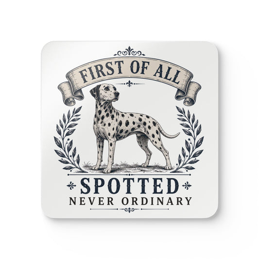 First of All Spotted Never Ordinary - Corkwood Coaster Set