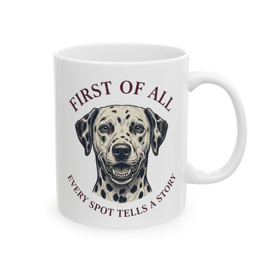 First Of All Every Spot Tells A Story -  Ceramic Mug 11oz