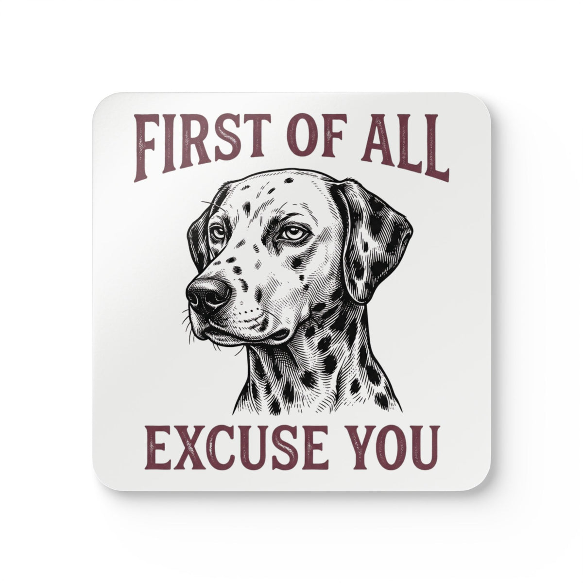 First of All Excuse You - Corkwood Coaster Set