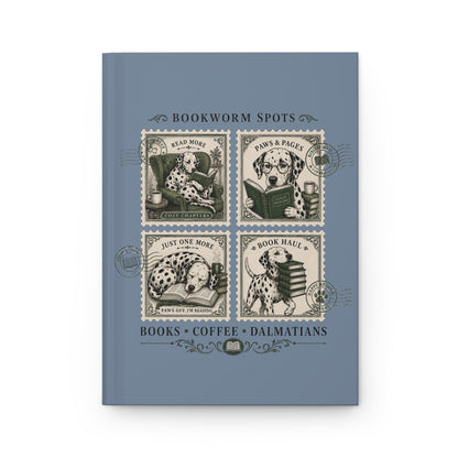 Bookworm Spots - Hardcover Journal - Blue Jean