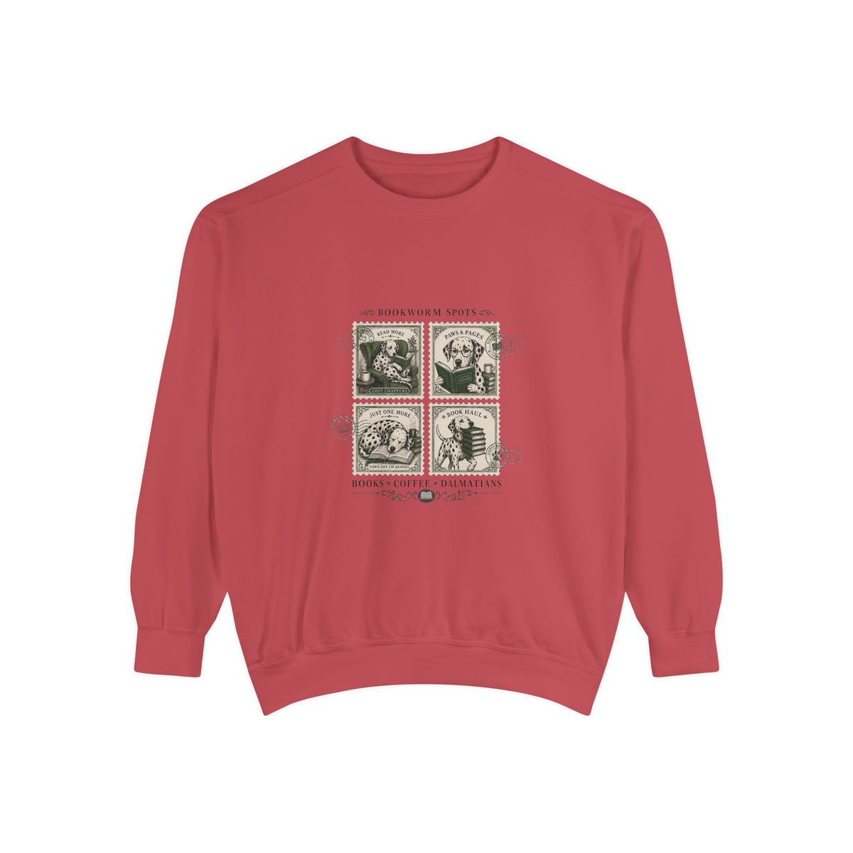 Bookworm Spots - Comfort Colors 1566 Crewneck Sweatshirt