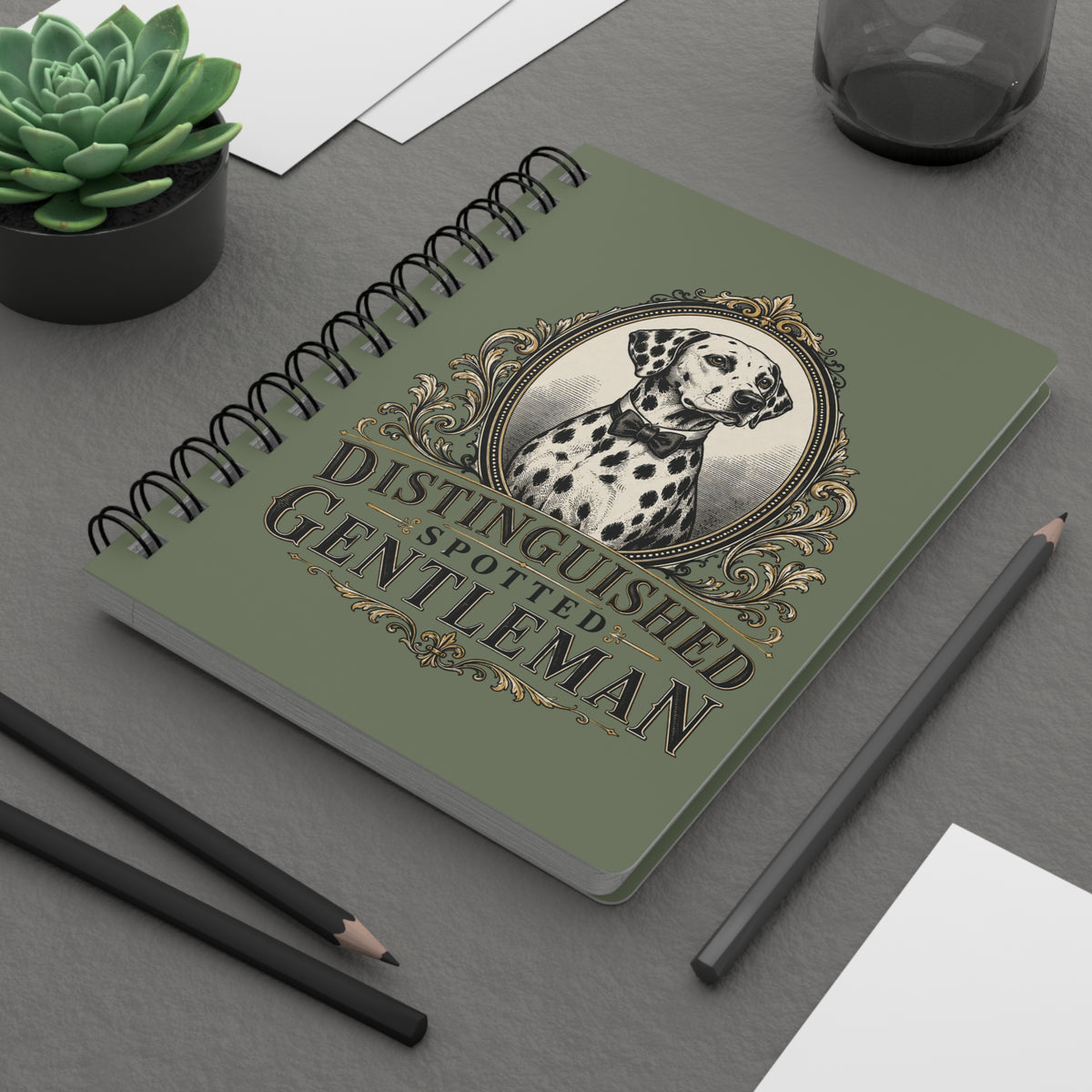 Distinguished Spotted Gentleman - Spiral Journal - Moos