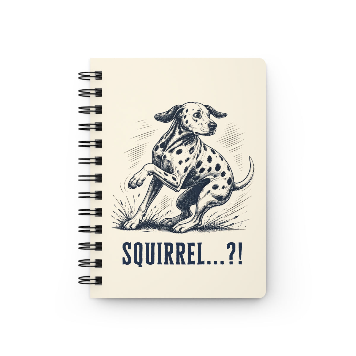 Squirrel Alarm - Spiral Journal - Ivory