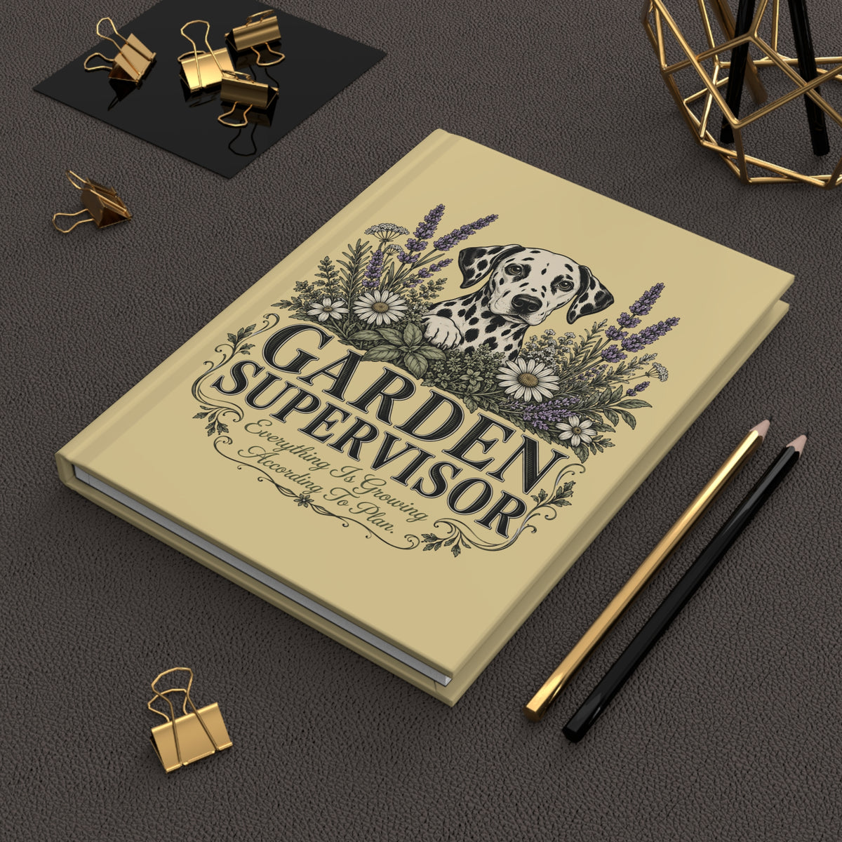 Garden Supervisor - Hardcover Journal - Butter