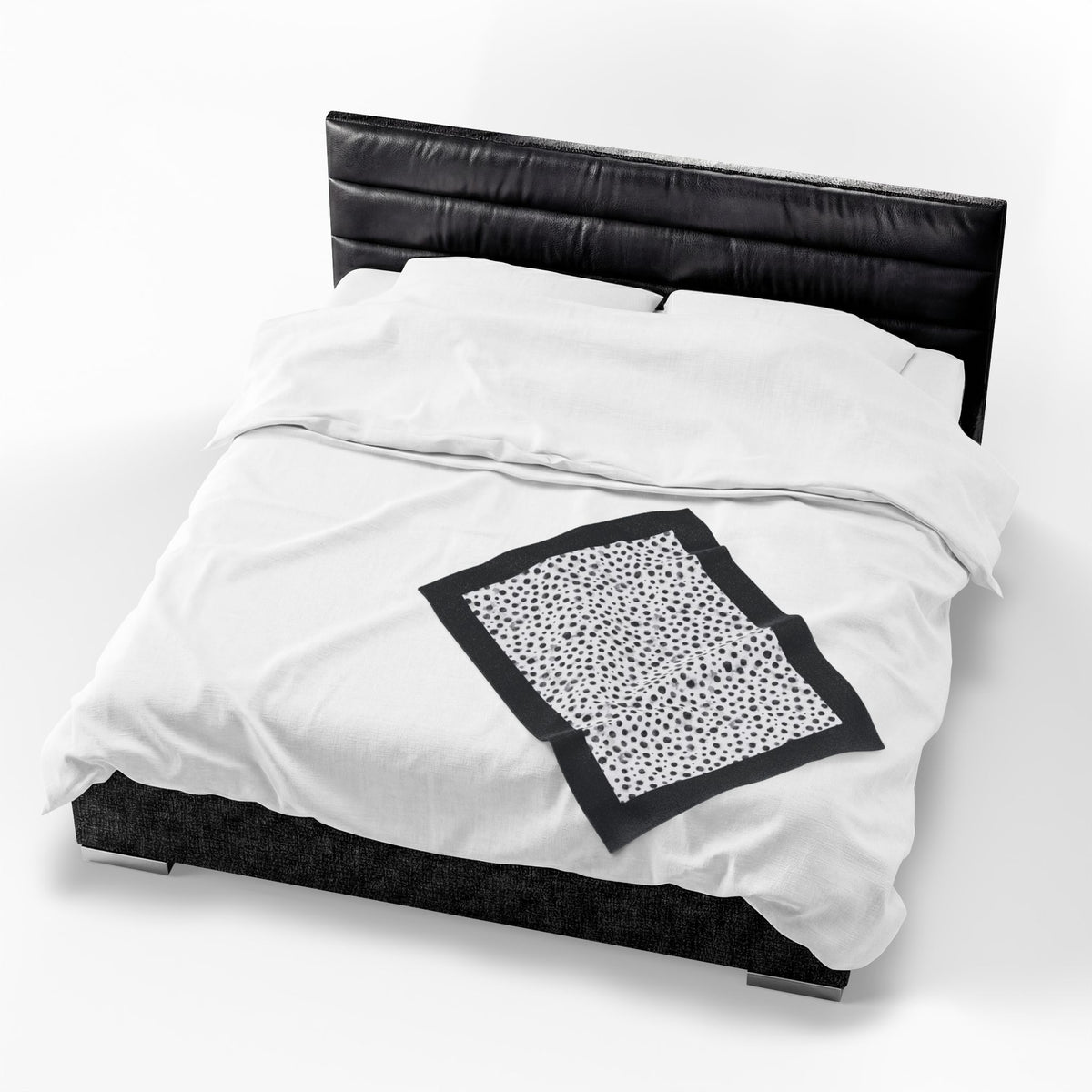 Dalmatian Black Spots Velveteen Plush Blanket