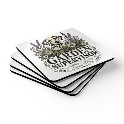 Garden Supervisor - Corkwood Coaster Set