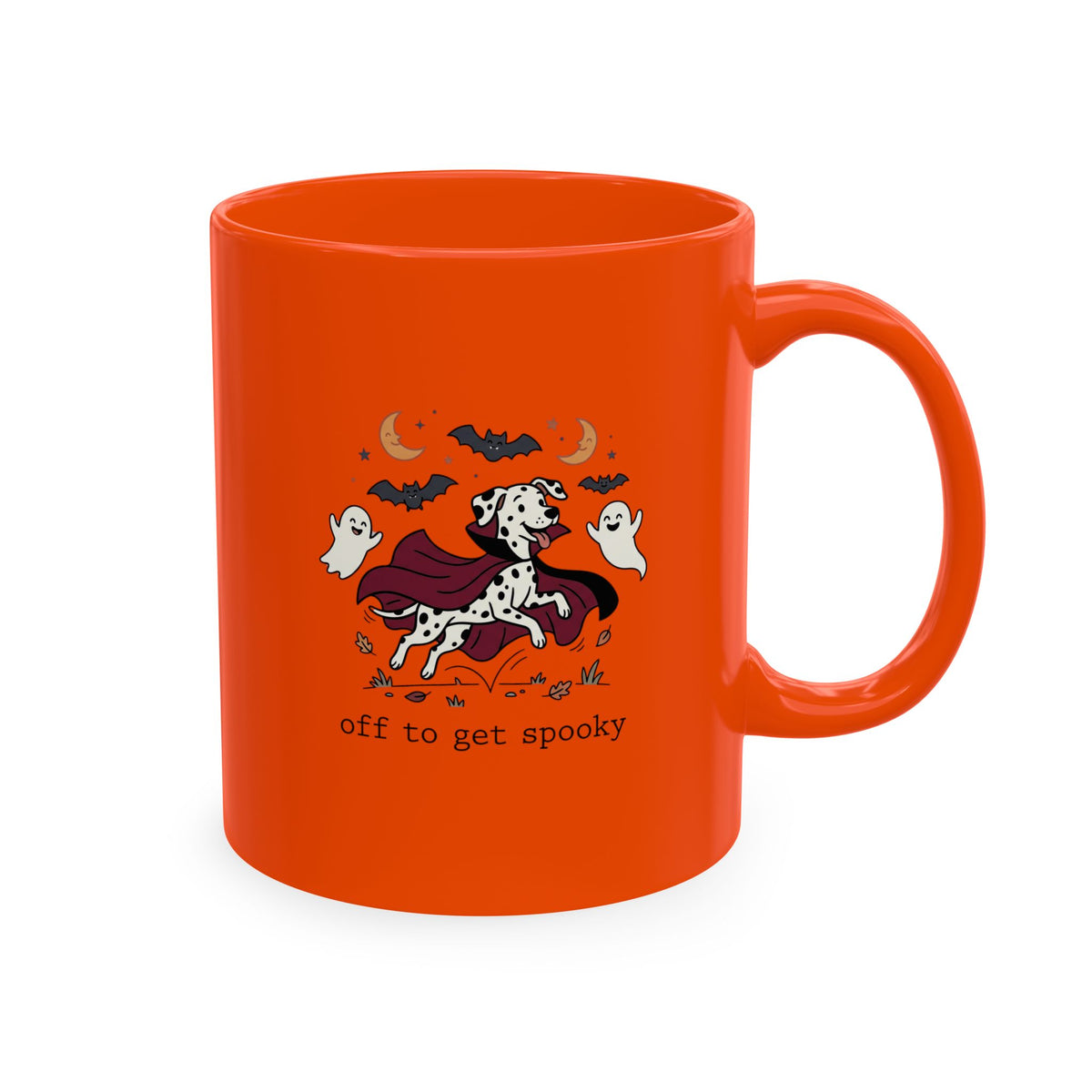 Off To Get Spooky -  Ceramic Mug  11oz - Orange