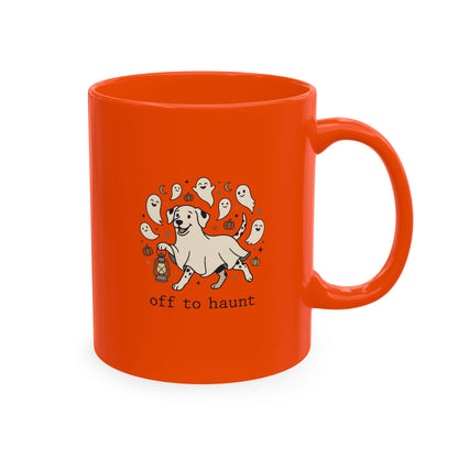 Off To Stir Haunt -  Ceramic Mug  11oz - Orange