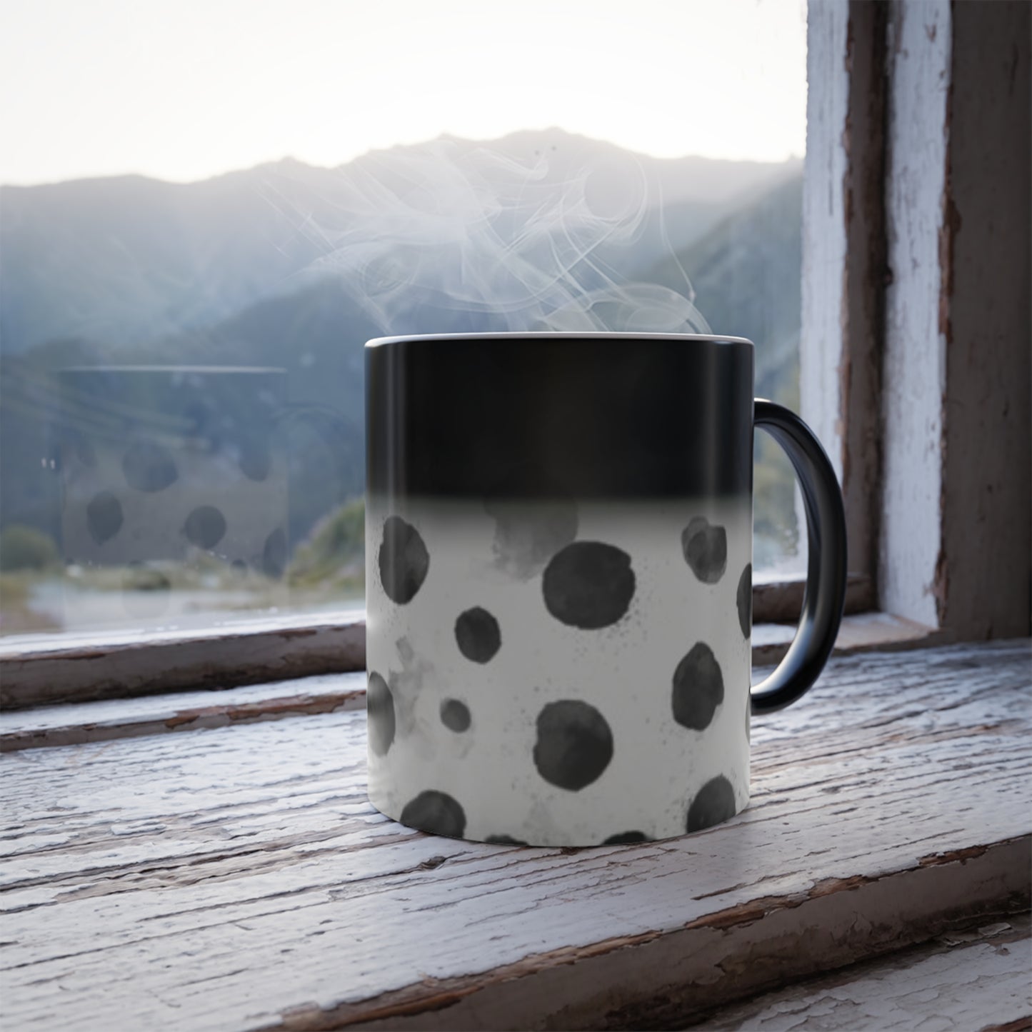 02 Black Dots Color-Changing Mug