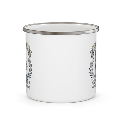 First of All Spotted Never Ordinary - Enamel Mug 12oz