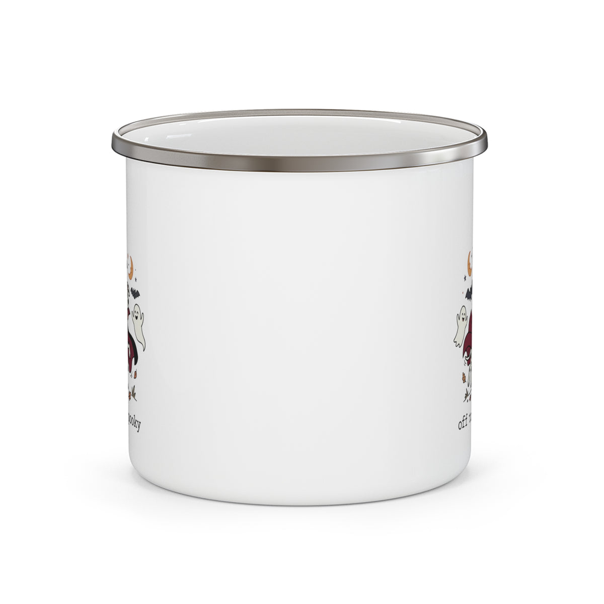 Off To Get Spooky -  Enamel Mug 12oz