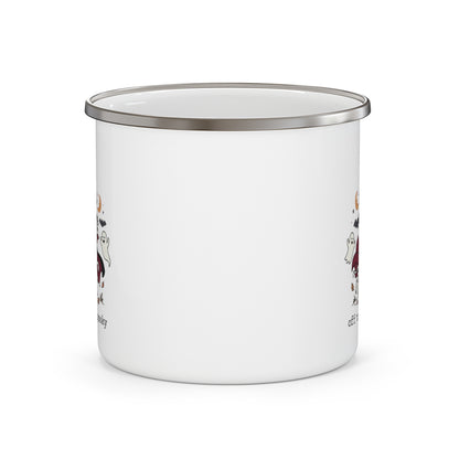 Off To Get Spooky -  Enamel Mug 12oz