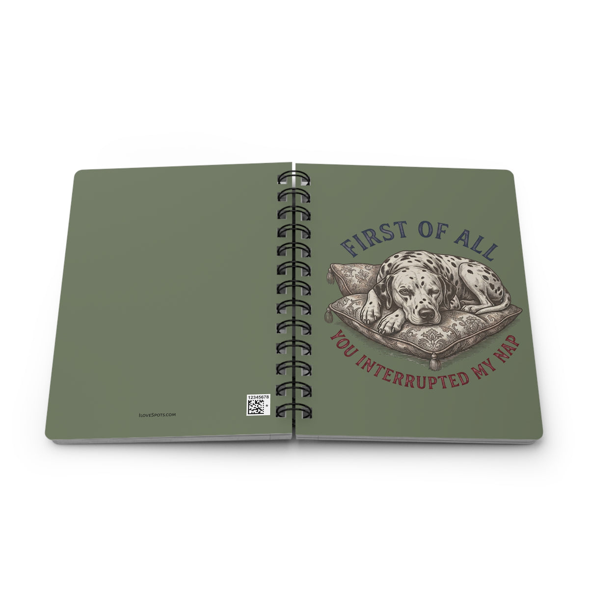 First Of All You Interrupted My Nap - Spiral Journal - Moos
