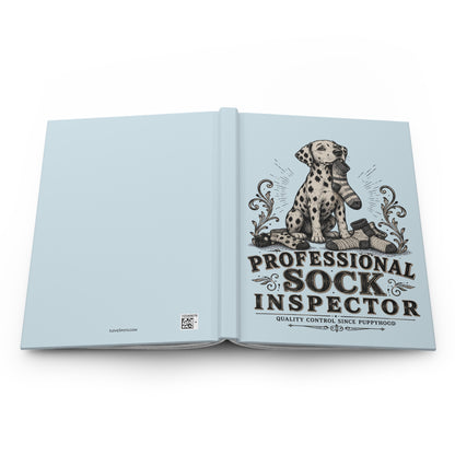 Professional Sock Inspector - Hardcover Journal - Chambray