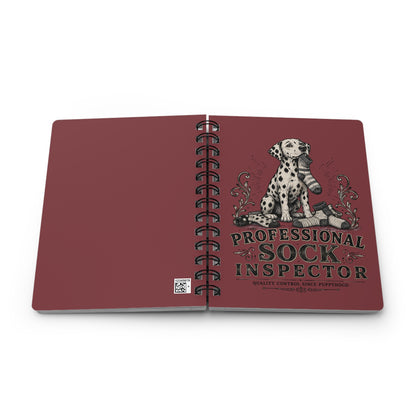 Professional Sock Inspector - Spiral Journal - Chili