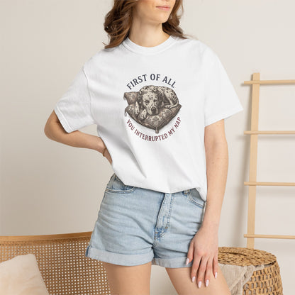 First Of All You Interrupted My Nap  - Comfort Color 1717 T-Shirt