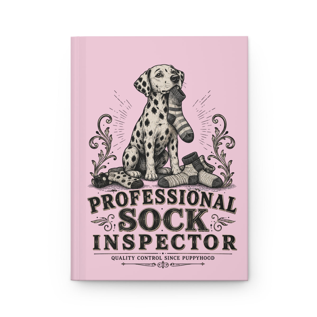 Professional Sock Inspector - Hardcover Journal - Blossom