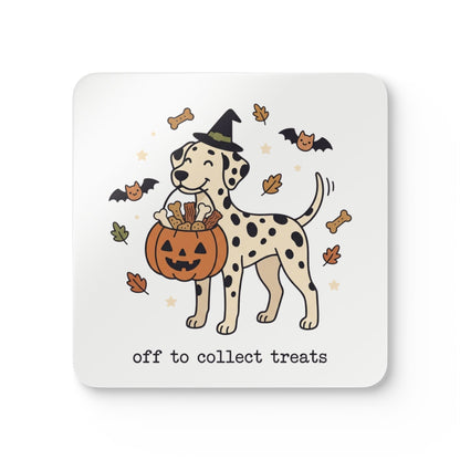 Off To Collect Treats - Corkwood Coaster Set