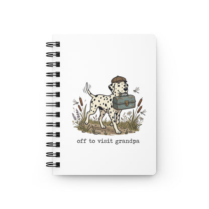 Off To Visit Grandpa - Spiral Journal - White