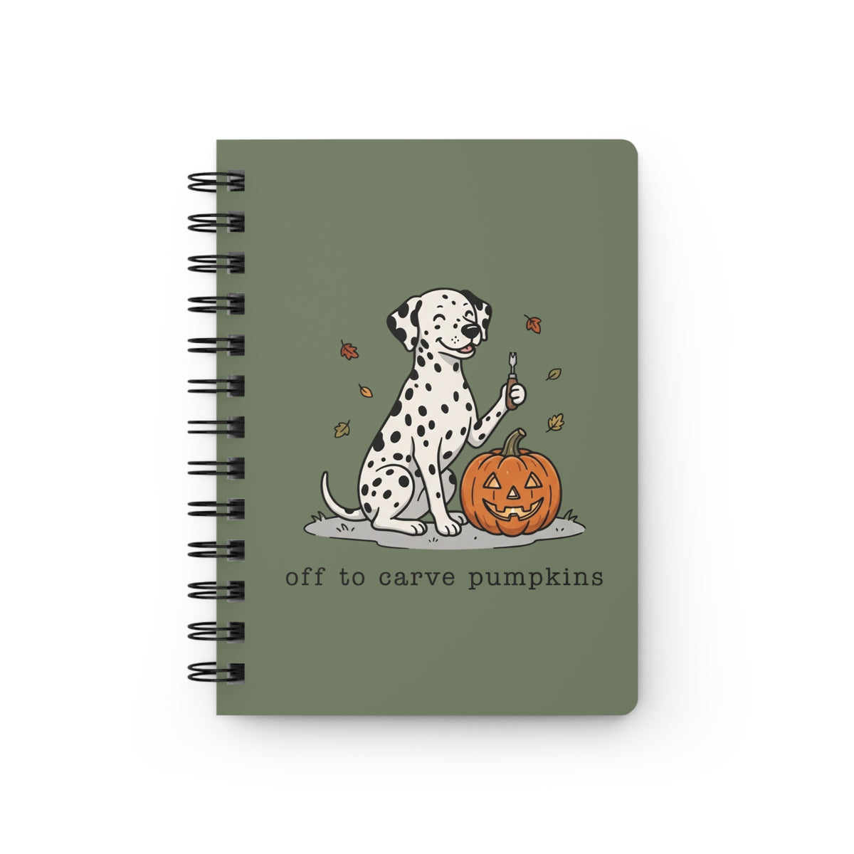 Off To Carve Pumpkins - Spiral Journal - Moos