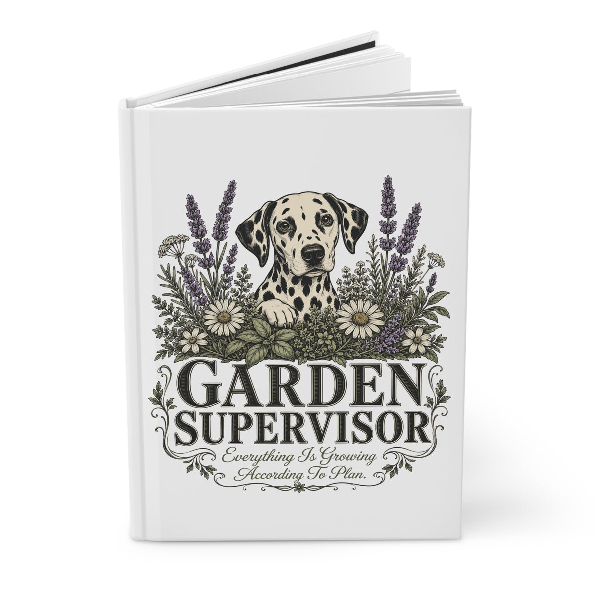 Garden Supervisor - Hardcover Journal - White