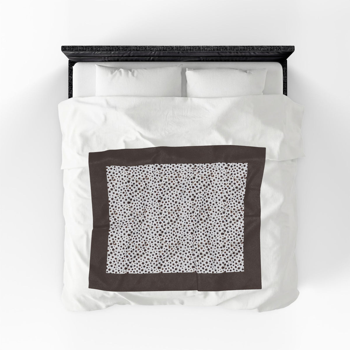 Dalmatian Liver Brown Spots Velveteen Plush Blanket