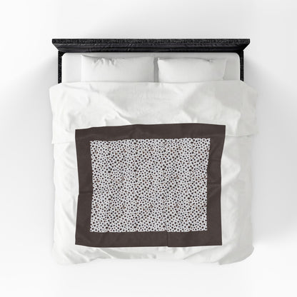 Dalmatian Liver Brown Spots Velveteen Plush Blanket