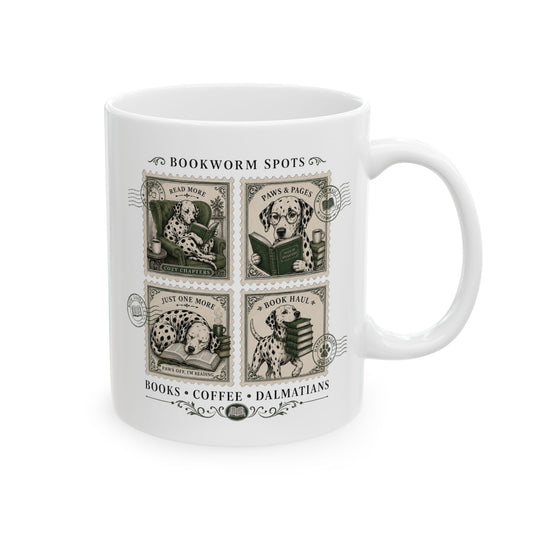Bookworm Spots -  Ceramic Mug 11oz
